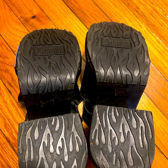 Demonia goth studded platform wedges size 9 - Picture 5 of 8